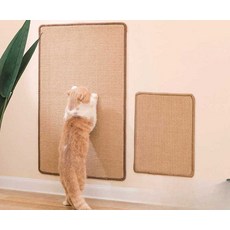 고양이 벽 스크레쳐 쇼파 옆면 보호 스크레쳐 대나무, 1개, 부착 가능)50x80cm 색상 랜덤