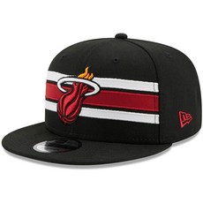 [미국정품] 396055 뉴에라 NBA 스냅백 캡모자 Miami Heat New Era Strike 9FIFTY Snapback Hat - Black