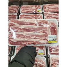 아이스박스 발송 코스트코 1등급 삼겹살 통삼겹 원산지 국산냉장돈육 G당 단가변경, 2000G, 1개