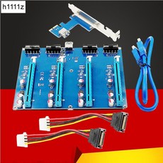 Pci e 1x 확장 키트 pci express 1 4 포트 pci express 스위치 멀티 플라이어 허브 라이저 카드 pcie x1 x16 어댑터 (btc 광부 용)|port, 1개, 단일, 단일