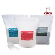 한내음 CUCO 5kg 베이직 3종 세트(베이킹소다+과탄산소다+구연산), 5kg 베이직 3종 세트(과+베+구), 1개