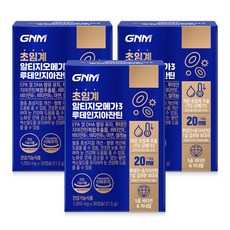 루테인지아잔틴알티지오메가오메가 GNM 초임계 알티지오메가3 루테인 지아잔틴 / rTG 비타민B 아연 셀레늄 비타민E 30정 3개