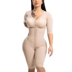 여성용 Faja 전신 보정속옷 소매 브래지어 고압축 콜롬비아나 쉐이핑 벨트 킴 카다시 안