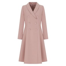  케네스레이디 더블버튼 오픈카라 플레어 원피스 EGOPMI9800  상품 이미지