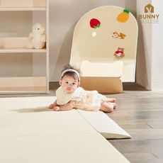 바니하우스 유아 아기 슬라이드 매트 140cm, 연그레이