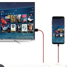 에씨클레오 사무용 품 안정적인 전송 3만원대 선물 C타입 TO HDMI 케이블 미러링 덱스 2M 케이블 E-145142, 화이트 2m 1개