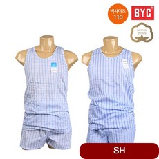 BYC 카인드 남성 런닝 트렁크 팬티 상하 세트 택1 남자속옷 순면 박서 licp 그레이 110