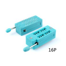 DIP14 16 18 20 24 28 32 40P 2.54mm 피치 IC 테스트 범용 ZIF 소켓 홀더 커넥터, 16P, 1개