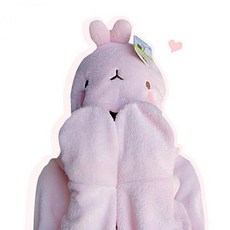 할인존R3ds23 몰랑 망토 담요-핑크 캐릭터인형 봉제인형 귀여운인형 인형선물 몰랑이 몰랑이담요 몰라이망토 무릎담요 망토담요 사무실담요, 본상품 선택