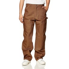 칼하트 남성 루즈핏펌 오리 더블 프론트 유틸리티 작업팬츠, Carhartt Brown, 29W x 30L, 1개