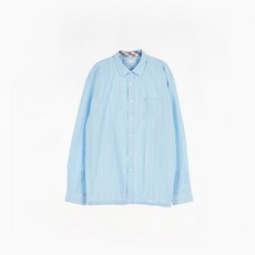 (교복아울렛) 블루 스트라이프 셔츠 (김포중)