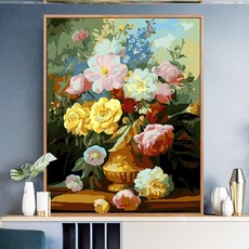 케이엠엘 디지털 유화그림 남자 친구 심플 스트릿 뮤럴 수학 손DIY성년 선물 노루, 귀한티가난다 -C89 단품