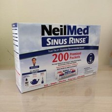 코세정용키트 코세정분말 코세척기 캐나다 직우편 [비강감 세척] Neilmed 세척코밸런싱 200팩 + 240ml 세척병