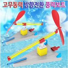 고무동력 방향전환 풍력보트(1인용) JR-46, 1개