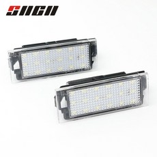 CARiD 2pcs 번호판 빛 LED 자동차 뒷좌석 램프 르노 메간 2에 대 한 자동 전구 Clio 라구나 2 메가 네 3 Twingo 마스터 벨 Satis/CARiD 2pcs License Plate Light LED Car Rear Lamp Auto Bulb, 1개