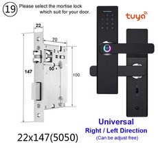 문 스마트 도어락 현관 설치방법 아파트 대 얼굴인식 폰 RAYKUBE-Wifi 전자 도어 잠금 장치 Tuya 앱 원격/