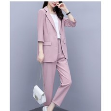 미래물 가을 캐주얼 코트 정장 세트ZZW