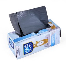 Fresh Step Drawstring Cat Litter Box Liners Unsce Fresh Step 드로스트링 고양이 배변 상자 라이너 무향 점보 크기 36" x, 1개, Jumbo
