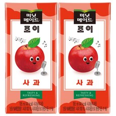 미닛메이드 조이 사과 195ml X 24개 과채음료 과즙음료 혼합음료 팩음료 음료수 착즙주스 사과맛