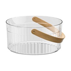 GHSHOP 손잡이가있는 음료 냉각 욕조 얼음 양동이 맥주병 파티 용 투명 맥주 양동이 음료 냉각기 상자 KTV 클럽 펍, 분명한, 애완 동물, 1개