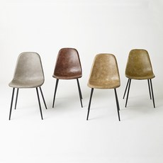 [한샘몰x모빌리] 1+1 빈티지 체어 4color 식탁의자, 01. 빈티지 체어 그린 2개