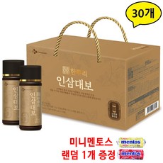 CJ 한뿌리 인삼대보 100ml x 30병 최신상품 안전포장 명절 직원 부모님, 30개