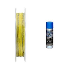  SHIMANO 시마노 Line Limited Pro PE G5+ 서스펜션 150m 0.8 노란색 낚싯줄 목줄, 옐로우, PE라인액티브스프레이세트, 옐로우 