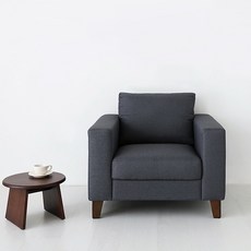 마켓비 RISU 원목 패브릭소파 1인용, 그레이