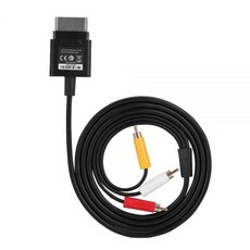 1.8M 구성 요소 AV 케이블 오디오 비디오 코드 XBOX360 게임용 광 슬림 교체 품질 Microsoft Xbox 360 콘솔과 호환되는 ABS TV, 1개