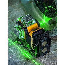 3D 12 16 라인 그린 레이저 레벨기 수평기, DEWALT (18/20V) 5.0, 1개