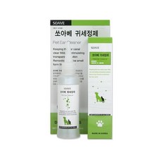 쏘아베 귀세정제 120ml×2개 애견귀청소 고양이귀청소, 1개, 120ml