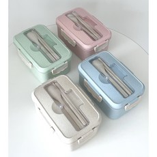 도시락통 친환경 직장인 런치박스 밀프랩 소풍 다이어트 식단 전자레인지, 소, 그린, 1개