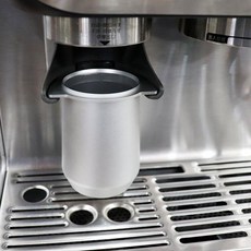 머신 커피 밀대 액세서리 파우더 컵이 있는 밀가루 링 합금 커피와 별도 밀 컵, 1개