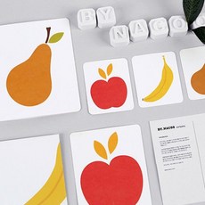 ksw55857 Card set 07 (Fruits) 3개묶음 카드세트 일러스트카드 편지세트 cd341 디자인카드, 색상본상품선택, 수량본상품선택
