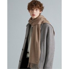 헤지스 악세서리 남성 20FW [신상]카멜 퍼피자수 울캐시미어혼방 머플러 HJMU0F962CM
