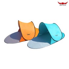 [2초 텐트] 버팔로 슬리퍼 쉐이드 2초 팝업텐트(오렌지/블루) 피크닉 바캉스 필수템, 오렌지