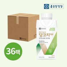 종근당건강 닥터케어 당코치 제로 당환자용 영양식 200ml 36팩 (2box)