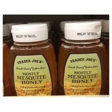 Trader Joe's Mostly Mesquite Honey from the Desert of Northern Mexico 트레이더조 모스틀리 메스퀴트 허니 꿀 680g 2팩, 1개