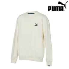 푸마 20년신상 남여공용 기모 맨투맨 티셔츠 CLASSICS EMB LOGO CREW FL 920799-03