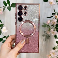 힐링센트 갤럭시 S23 S24 시리즈 맥세이프 글리터 케이스