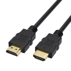 금도금 1 4 비디오 케이블 HDMI 호환 HDTV 스플리터 스위처용 1080P 3D 5M to, Black, 3m, 1개