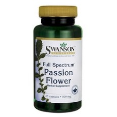 스완슨 풀 스펙트럼 패션 플라워 500mg 캡슐, 5개, 60정
