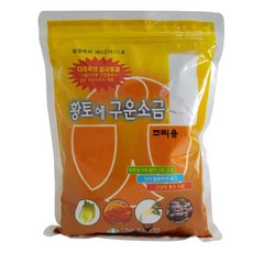 예찬 황토에 36시간 구운소금 깨끗한 명품 소금, 1.3kg, 2개