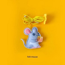 마우스 고양이 재미 있은 자기 벽걸이 걸이형 문 개폐식 스틱 스크래치 로프 대화형, 3. Mouse, 1개