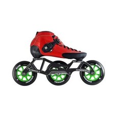 Atom Luigino Strut 3륜 실내 인라인 스케이트 패키지 (붐 100mm 팜 바이오닉 스위스), 4, 레드