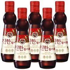 백설 진한 참기름, 320ml, 5개