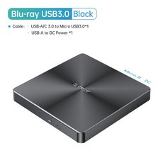 레트로 CD 플레이어 휴대용 시디 CDP 블루레이 버너 라이터 노트북 윈도우, 6.100GB Blu-ray Type4