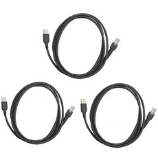 모토로라 심볼 LS2208 LS4208 DS6708 바코드 스캐너 USB 타입 A CBA U01 S07ZAR 용 3팩 케이블
