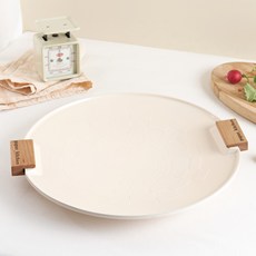 파파스키친 어썸 인덕션겸용 대형 그리들 38cm 크림, 1개