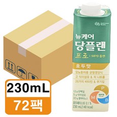 뉴케어 당플랜 프로 호두맛 당뇨 환자 영양식 230ml x 72팩E, 72팩